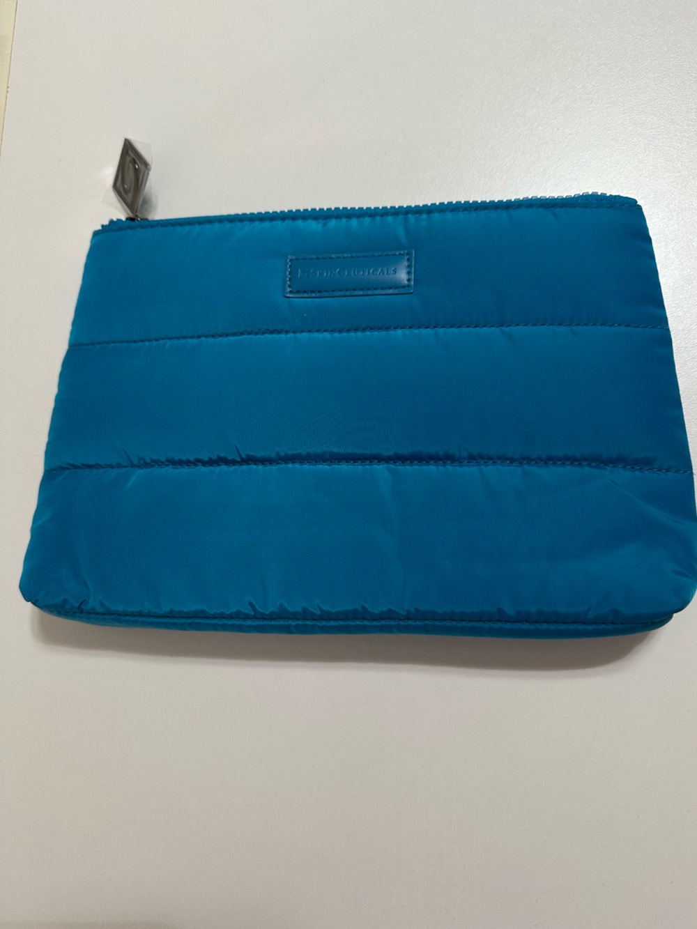 SkinCeuticals Turquoise Quilted Cosmetic Pouch - Picture 4 of 7
